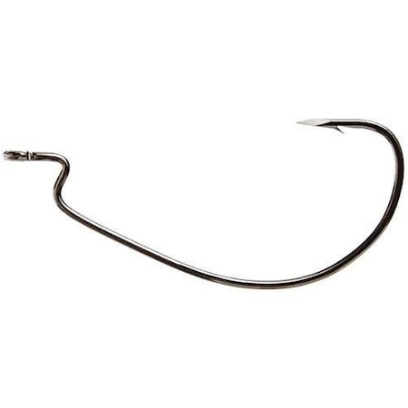 Eagle Claw Trokar Ewg Worm Hook, Size 50, Forged, X Long Shank, Z Bend, Ringed Eye, Black Chrome, 115PK TK110-XL-5/0